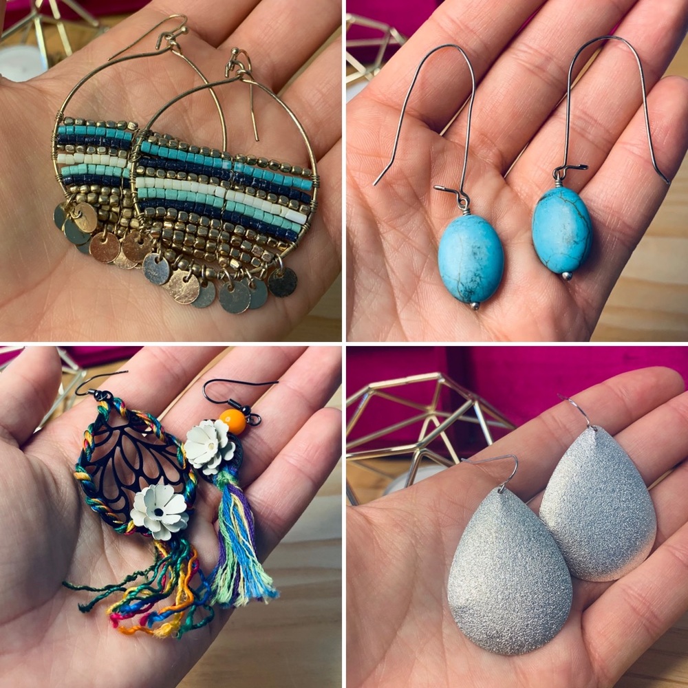 Beautiful Boho Bundle 4 Earring Set!
